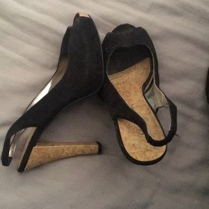Charlotte Russe black suede heels